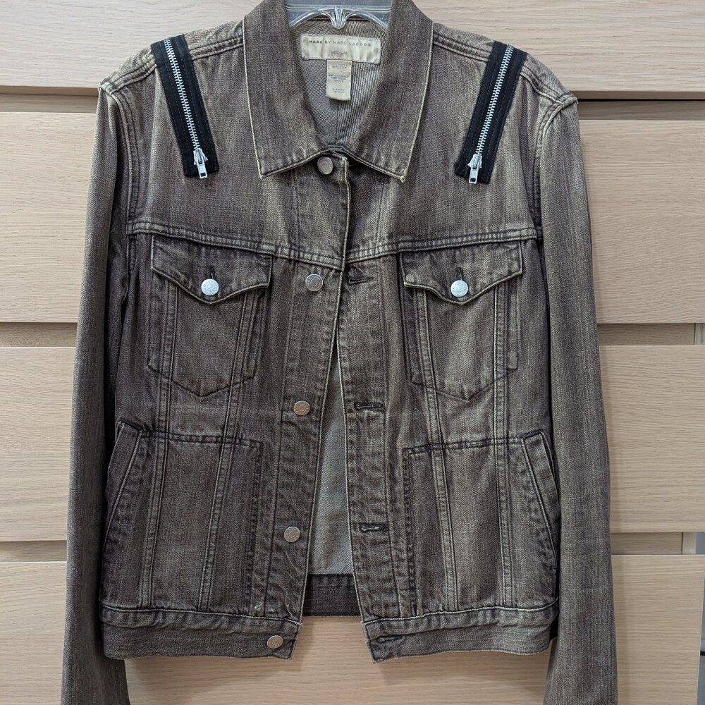 Marc by Marc Jacobs Denim Trucker Jacket Zippers